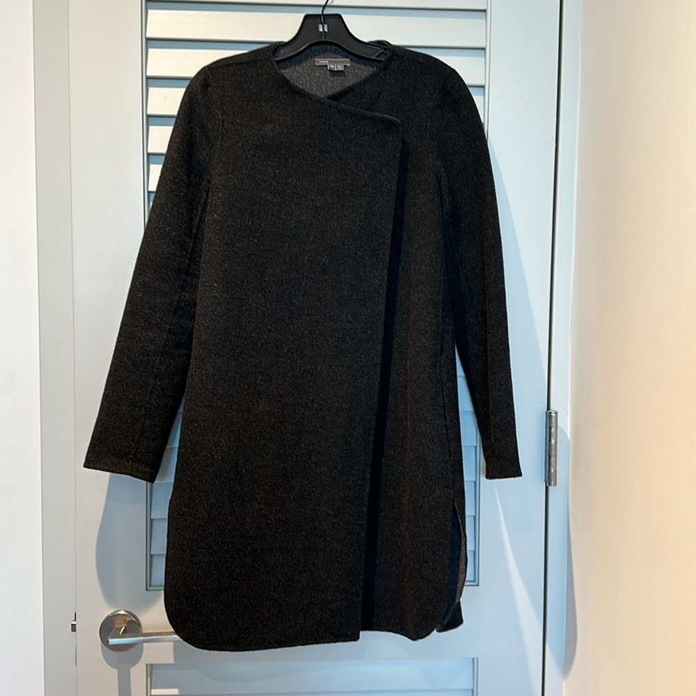 Vince wool blend collarless jacket, XS